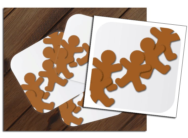 Gingerbread Coasters